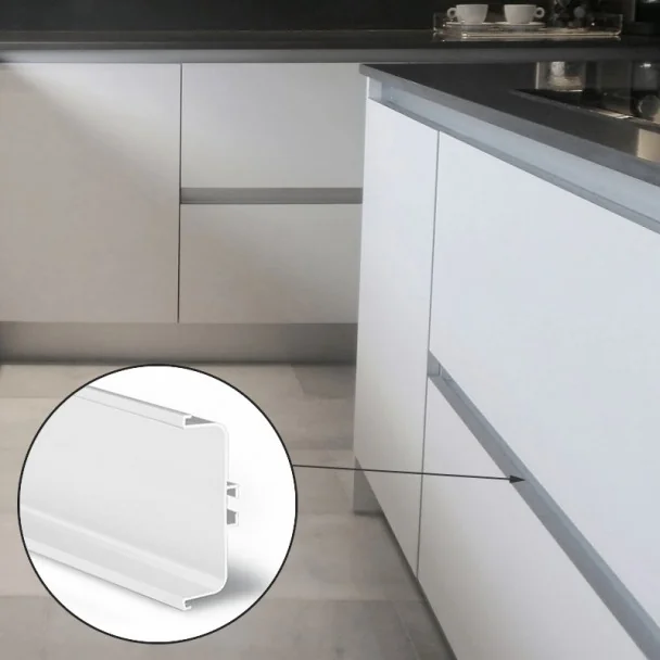 Perfil Sistema Gola Horizontal Intermediário Branco 8007
