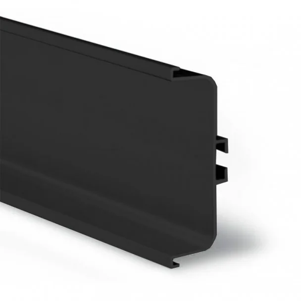 Perfil Sistema Gola Horizontal Intermediário Preto 8007