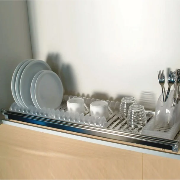 Escurreplatos Modular Aço Inoxidável com Caixa