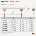 Atirador 2450 Alumínio Cromado Mate Cozinha