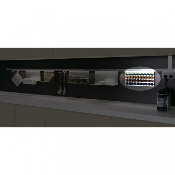 Portacápsulas Café em Alumínio de Barra para Pendurar Stark