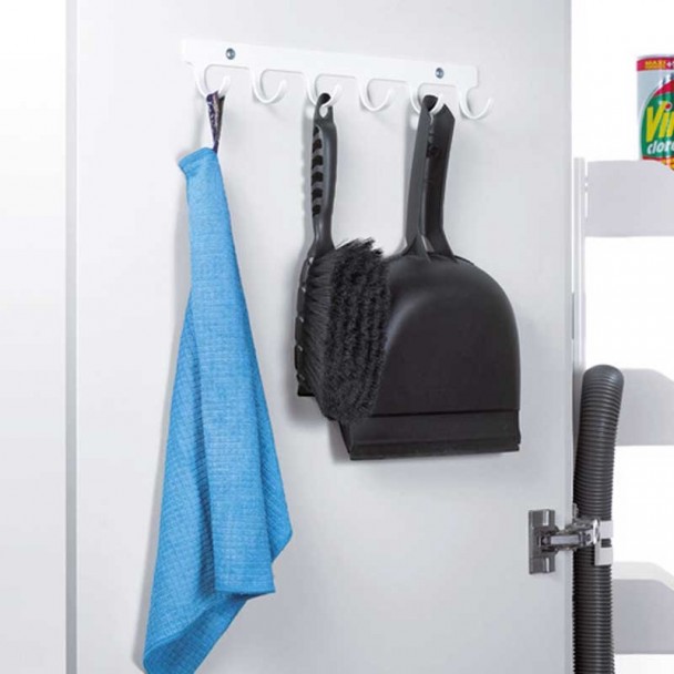 Faixa 6 Ganchos Fixos para Móveis Início