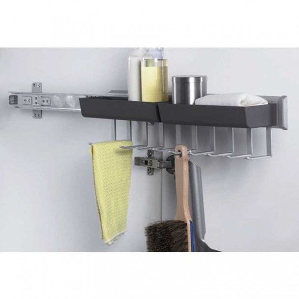 Prateleira Multi-Purpose Extraível 2 Bandejas 10 Ganchos