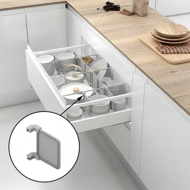 Suporte Separador Cesto Multiuso Gaveta Extensão De Linha Compact