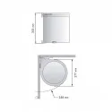 Balde Lixo Redondo Branco 13 L