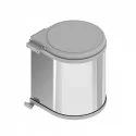 Balde Lixo Redondo Inox 13 L
