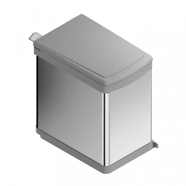 Balde Lixo Retangular Inox 21 L