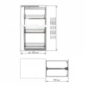 Kit Carcaça Coluna Extraível Linha Compact