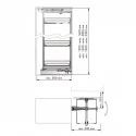 Kit Carcaça Coluna Giratório Linha Compact