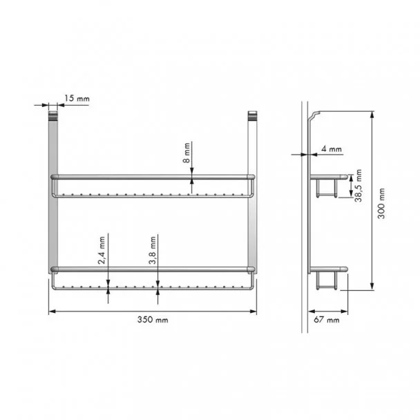 Suporte porta-condimentos para Cozinha