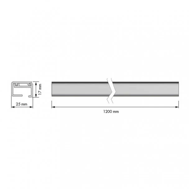Barra 1200 mm Suporte para Pendurar Acessórios de Parede na Cozinha