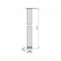 Perna de Mesa Regulável em Aço Diâmetro 60 mm (4 pçs)