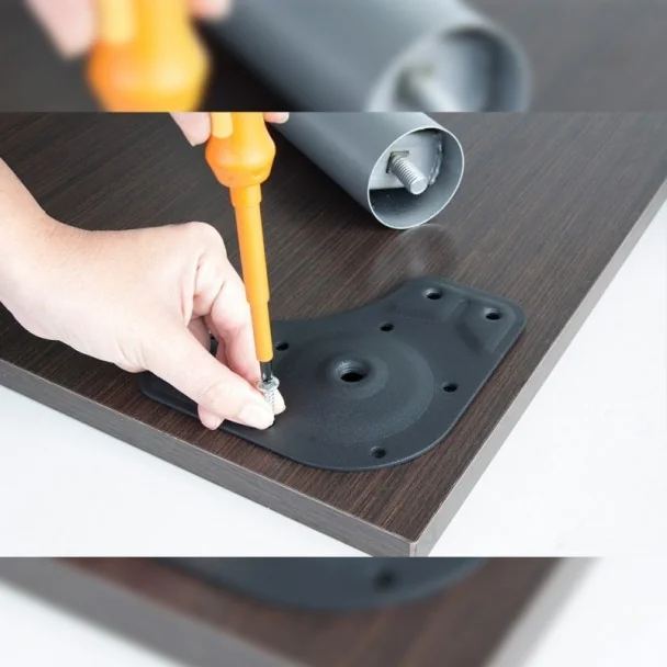 Perna de Mesa Regulável em Aço Diâmetro 60 mm (4 pçs)