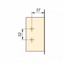 Dobradiça 100º com Freio e Excêntrica Emuca X91 (2 pçs)