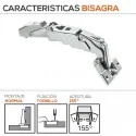 Dobradiça 155º Grande Ângulo Blum para Portas de Cozinha