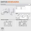 Dobradiça 95º com Freio Blumotion de Blum para Móveis Falso Canto Cruzamento de Cozinha