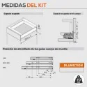 Gaveta Cinza 70 kg Legrabox Pure M
