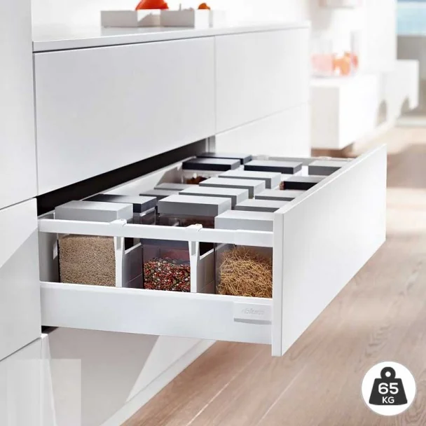 Extensão Branco 65 kg Blum Tandembox Antaro D para Cozinha