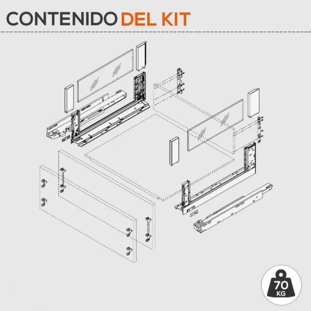 Extensão de Cinza 70 kg Legrabox Free C