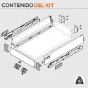 Gaveta Interior Branco 30 kg Tandembox Antaro M para cozinha