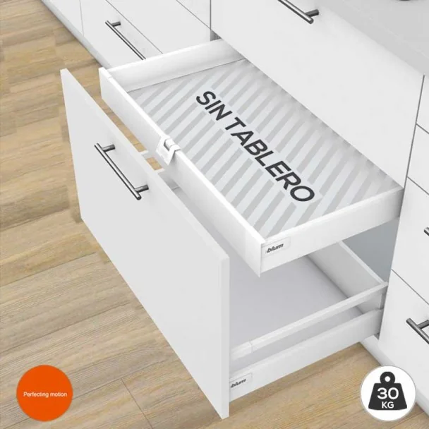 Gaveta Interior Branco 30 kg Tandembox Antaro M para cozinha