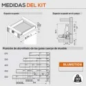 Gaveta Interior Branco 30 kg Tandembox Antaro M para cozinha