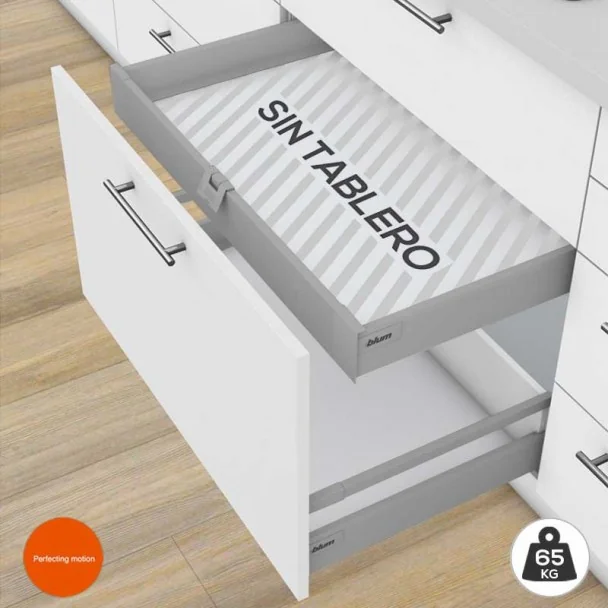 Gaveta Interna Cinza 65 kg Tandembox Antaro M para cozinha