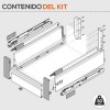 Extensão de Interior Branco 30 kg Tandembox Antaro D para cozinha