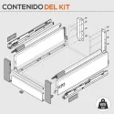 Extensão Interior Branco 65 kg Tandembox Antaro D para Cozinha