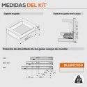 Gaveta Interna Cinza 70 kg Legrabox Pure M