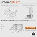 Extensão Interior Cinza 70 kg Legrabox Free C