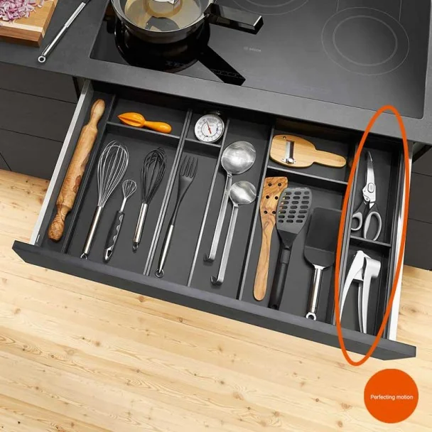 Quadro Cubertero Estreito AMBIA-LINE de aço para Gaveta de Cozinha LEGRABOX