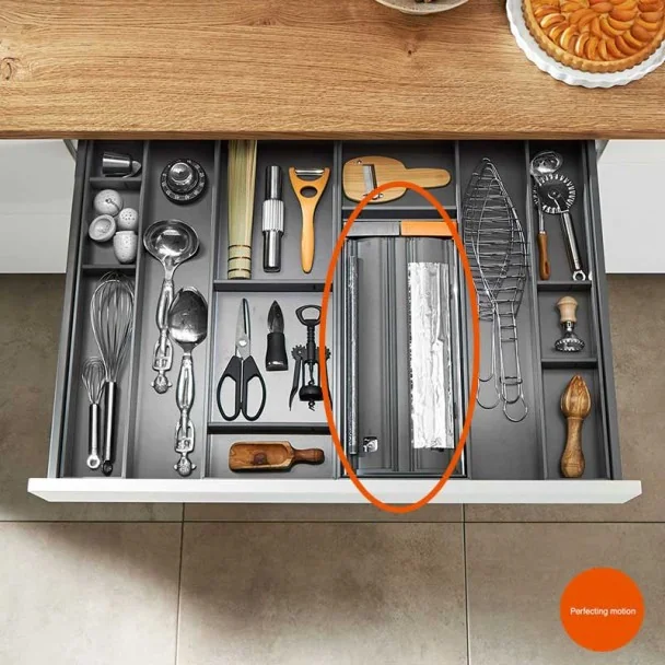 Cortador Papel Filme e Alumínio AMBIA-LINE para Gaveta de Cozinha LEGRABOX