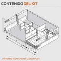 Kit Organizador C ORGA-LINE para Extensões de Cozinha