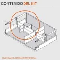 Separador Transversal + Ponteiras Guardacuerpos-Septo ORGA-LINE