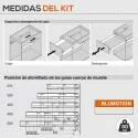 Guias de 30 Kg Gavetas e Extensões Tandembox Antaro