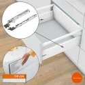 Guias 50 kg TIP-ON para Gavetas e Extensões Tandembox Antaro