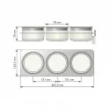 Conjuntos de Potes 3x500 ml para Cubertero Classic