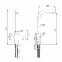Torneira Osmose Angular Tipo 1 para Cozinha