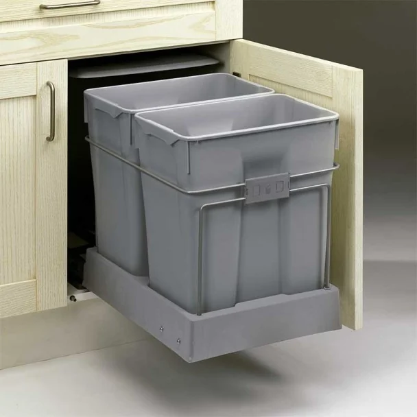 Balde de Lixo Ecológico 30 + 30 L para Cozinha | Menage Confort