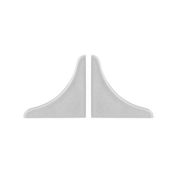 Tampas Topete Isolante para Bancada Prata Mate (2 pçs)