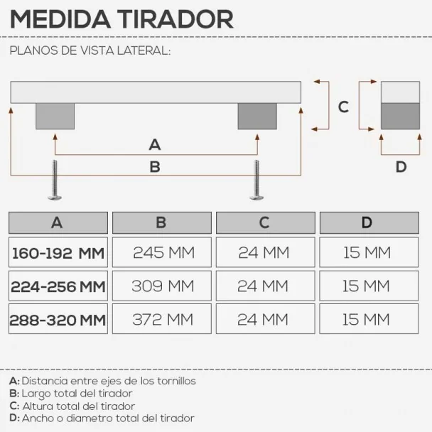 Puxador de Zamak Cromado Mate 4781