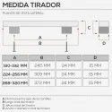 Puxador de Zamak Cromado Mate 4781