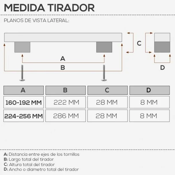 Puxador de Zamak Cromado Mate 4782