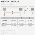 Puxador de Zamak Cromado Mate 4785