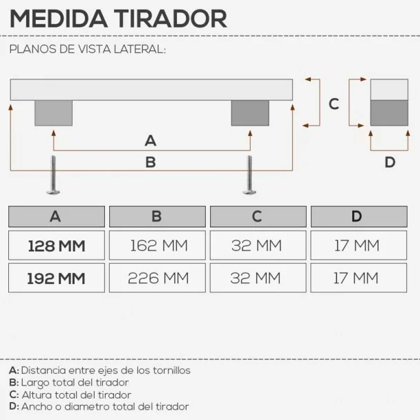 Puxador de Zamak Cromado Mate 4787