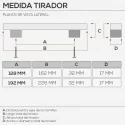 Puxador de Zamak Cromado Mate 4787