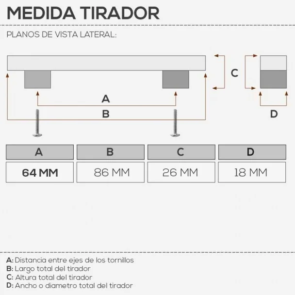Puxador de Zamak Cromado 0035E