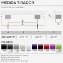Puxador de Zamak Cromado Mate 4778