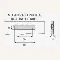 Puxador de Zamak Metalizado Cromado Mate 4086E